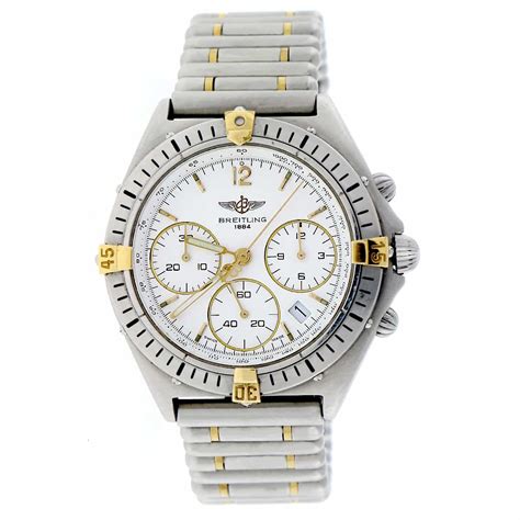 breitling white dial chronograph|Breitling chronograph watch price.